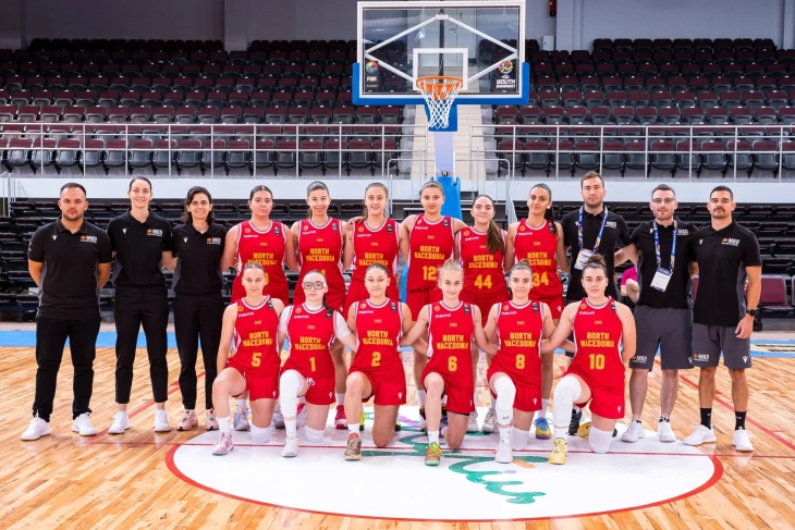 Убедлив пораз на јуниорките на стартот на ЕП Б дивизија, со добра прва четвртина