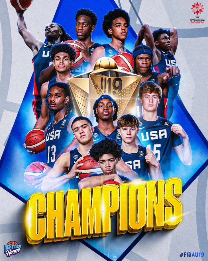 Американците триумфираа на Светското јуниорско првенство во кошарка