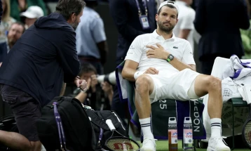 Sinner gets reprieve as Dimitrov forced to quit when two sets up