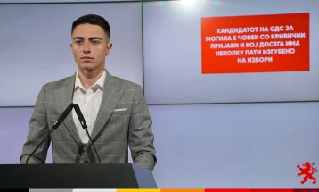 Бендеровски: Кандидатот на СДСМ за Могила е човек со кривични пријави, кој досега има неколку пати изгубено на избори 