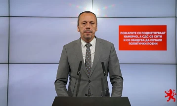 Петрушевски: Пожарите се подметнуваат намерно, а СДС се сити и се обидува да печали политички поени