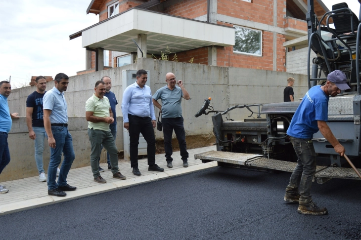 Асфалтирање на улица „1“ во Јака, општина Илинден