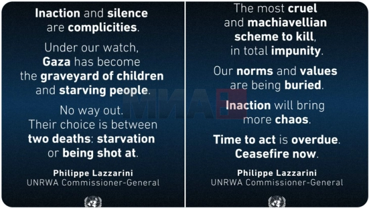 Lazarini akuzoi Izraelin për 