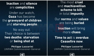 Lazarini akuzoi Izraelin për 