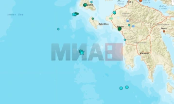 Земјотрес со јачина од 5 степени во близина на грчкиот остров Закинтос