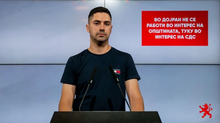 Јевтимов: Во Дојран не се работи во интерес на општината, туку во интерес на СДС