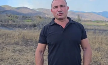 Angellov: Për momentin më serioz është zjarri në Nikoliq të Dojranit, paraqet rrezik t'i kaplojë pyjet përreth