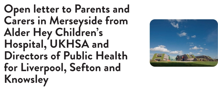 Child in Liverpool dies after contracting measles as jab rates fall