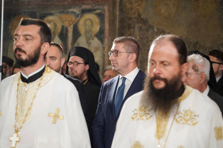 Мицкоски присуствуваше на епископската хиротонија на архимандритот Георгиј