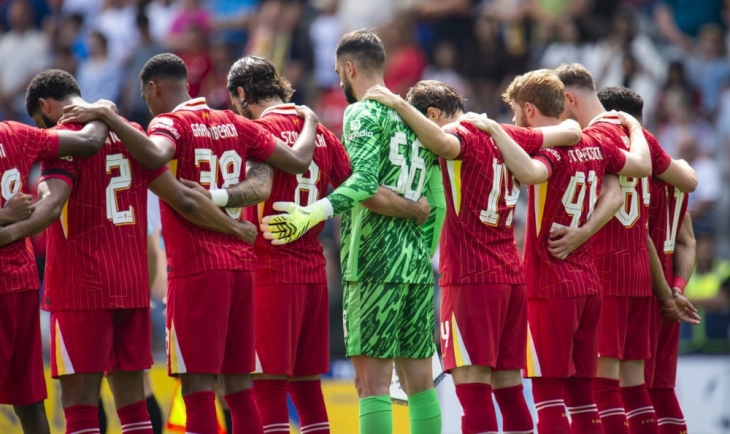 Ливерпул го одигра првиот натпревар по смртта на Жота