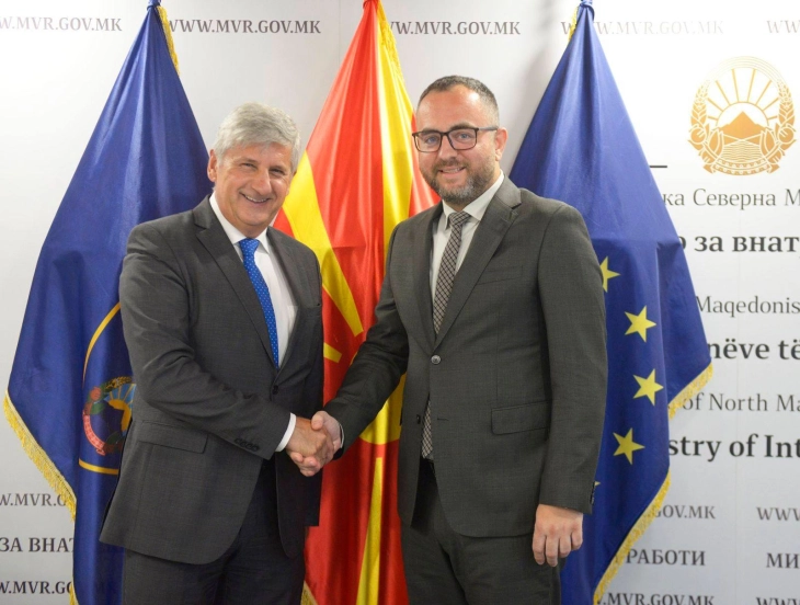 Средба на министерот Тошковски и генералниот директор на ИЦМПД Шпинделегер