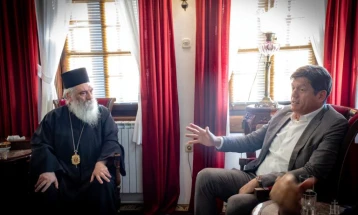 Евроамбасадорот Михалис Рокас во посета на Бигорскиот манастир