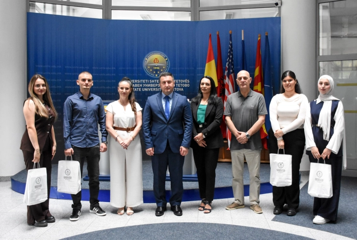 Rektori i UT-së mirëpriti studentët fitues të Çmimit të parë për shkresat më të mira – “Best memorial award”