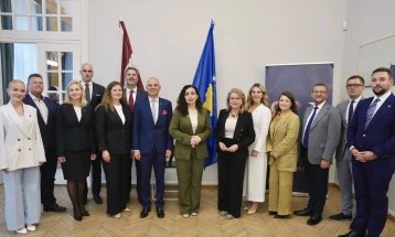 Osmani: Në takimin me Odën Ekonomike të Letonisë, prezantova potencialin që ofron Kosova për investitorët e huaj