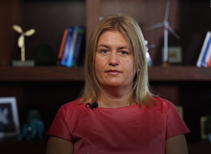 Minister Bozhinovska says Shtip wind farm a strong signal for stable investments and green transition