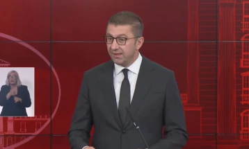 PM Mickoski says he's satisfied with consensus reached between Sofia and Skopje on construction of Corridor VIII railway