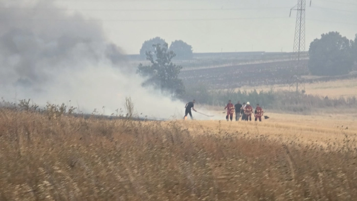 Ангелов: Пожарот делумно го зафати покривот на црквата кај село Мршевци
