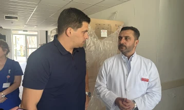 Вредна опрема за потребите на болницата „Свети Еразмо“ во Охрид обезбедена како донација на наши иселеници од Швајцарија