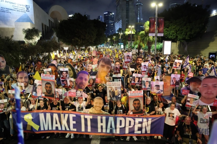 Илјадници луѓе демонстрираа во Израел за ослободување на заложниците