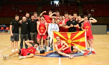 Македонија го освои 17. место на Евробаскет У-20  дивизија Б