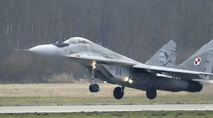 Полска ги подигна борбените авиони поради руска воздушна активност кај границата