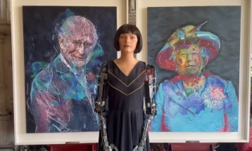 Човековидниот робот „Аи-Да“ наслика портрет на кралот Чарлс