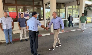 Директорот на БЈБ, Јанев, во работна посета на Граничниот премин Стар Дојран