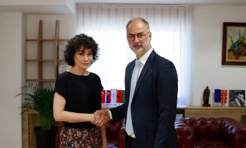 Средба на вицепремиерот и министер Стоилковиќ со постојаниот координатор на ОН, Рита Колумбиа