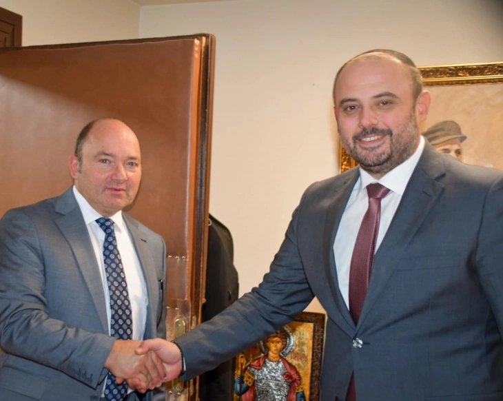 Средба на градоначалникот на Кисела Вода Ѓорѓиевски со австрискиот амбасадор Памер