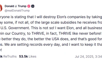 Трамп неочекувано ја поддржа „Тесла“ по падот на акциите