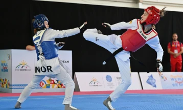 ЕМОФ 2025: Бреслиева остана без медал во таеквондо, Смилев осми во финалето на К1-слалом