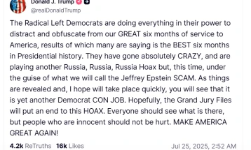 Трамп: Радикални левичари се обидуваат да ги замаглат успесите на администрацијата