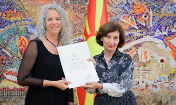President Siljanovska-Davkova receives credentials of new Israeli Ambassador