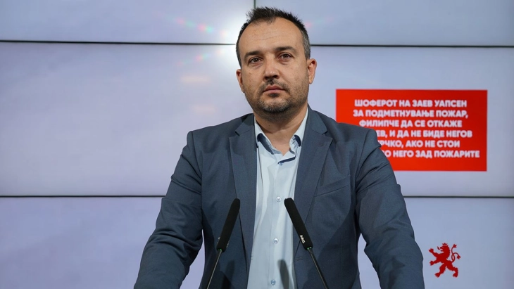 Лефков: Шоферот на Заев уапсен за подметнување пожар, Филипче да се откаже од Заев, и да не биде негов потрчко, ако не стои заедно со него зад пожарите