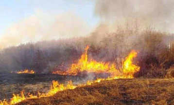 Приведено 59-годишно лице за палење оган кај автопатот Скопје - Тетово