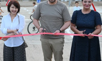 Во Кисела Вода отворен нов парк со сообраќаен полигон 