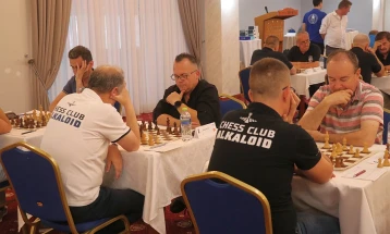 Шахистите на Алкалоид водечки по четири кола на државното првенство