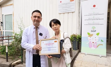 Around 200 children undergo scans with new portable X-ray machine donated to Children's Clinic by Japanese Embassy