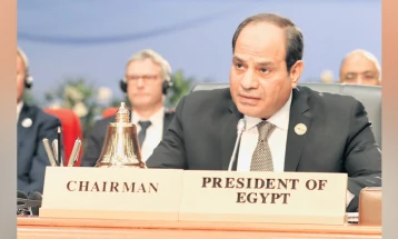 Presidenti i Egjiptit vlerësoi se në Rripin e Gazës po ndodh një luftë e shfarosjes