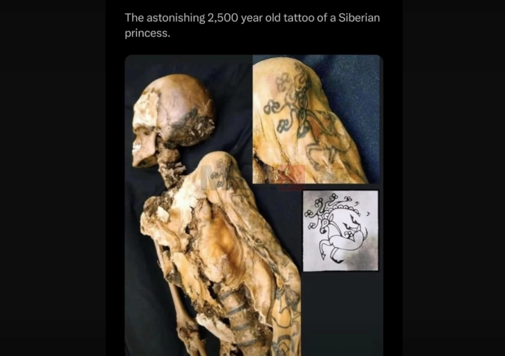 Тетоважите на „ледената“ древна принцеза-воин говорат за уметноста на Сибирците од пред 2.500 години