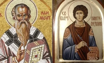 МПЦ-ОА го празнува споменот на Свети Климент Охридски и Свети Пантелејмон