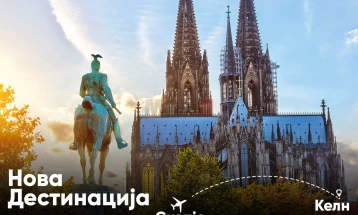 Nikolloski: Linja e re ajrore Shkup - Këln do të thotë shumë për zhvillimin e turizmit, ekonominë dhe biznesin