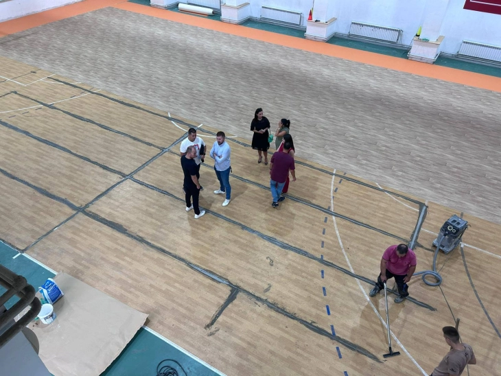 Нови подови за спорт во општина Аеродром