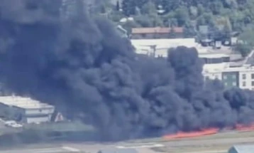 Një aeroplan i vogël u rrëzua në pistë dhe u ndesh me disa aeroplanë të parkuar në shtetin amerikan të Montanës