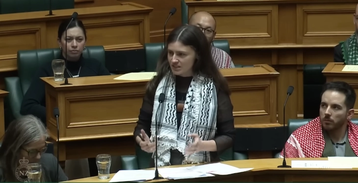 Новозеландска пратеничка исфрлена од Парламентот заради говор за Газа