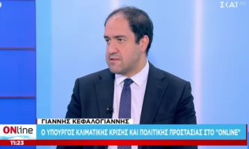 Кефалојанис: Од почетокот на годинава над 5.600 пожари во Грција, седум од десет се должат на човечки фактор