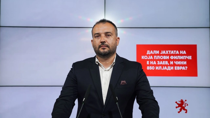 Лефков: Дали јахтата на која плови Филипче е на Заев и чини 850 илјади евра