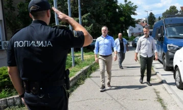Drejtori i BSP-së Janev në terren me policinë në Koçan dhe Berovë
