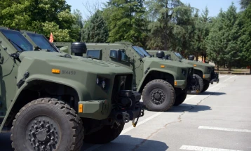 Presentation of 29 JTLVs in Shtip army barracks