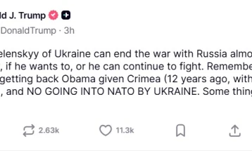 Трамп: Зеленски би можел да ја заврши војната со Русија речиси веднаш